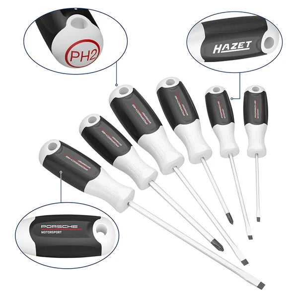 Hazet X Porsche Motorsport 6-Piece Screwdriver Set