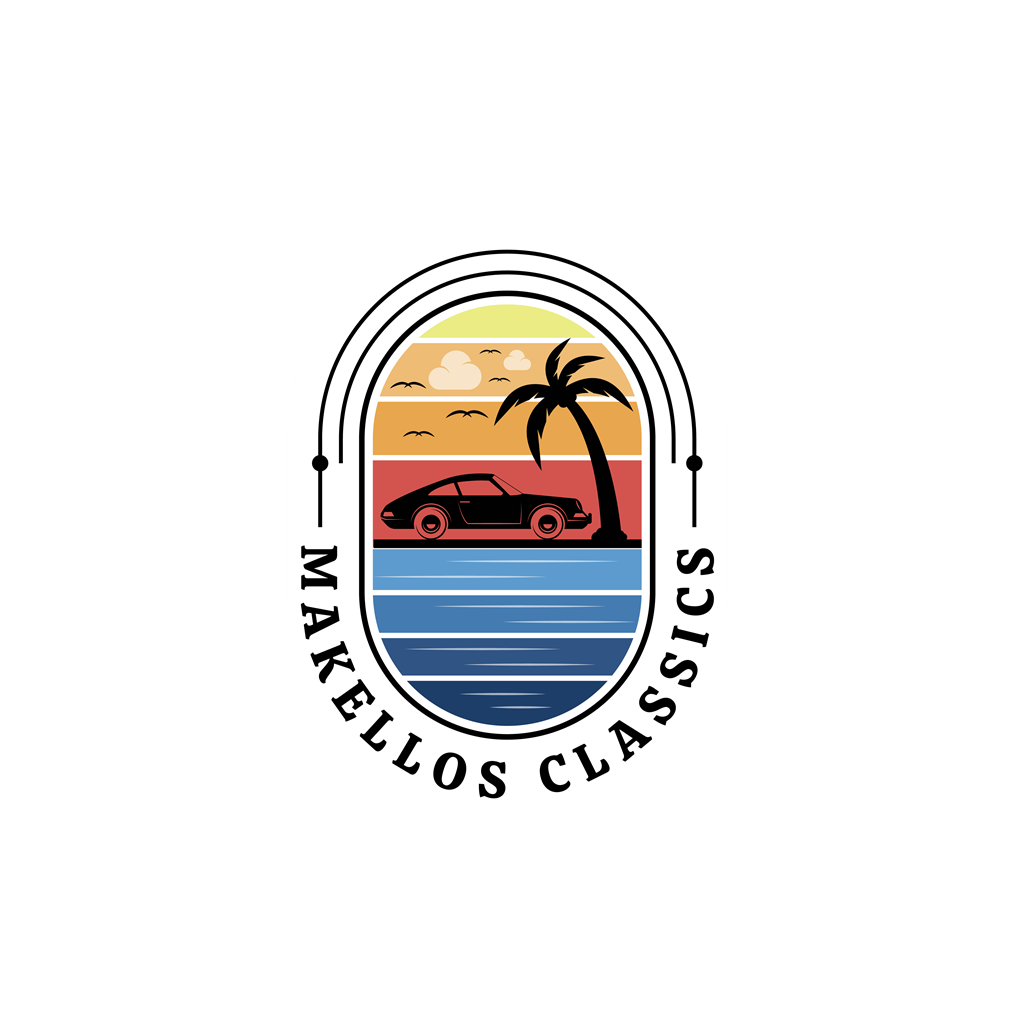 Porsches & Palms Sticker