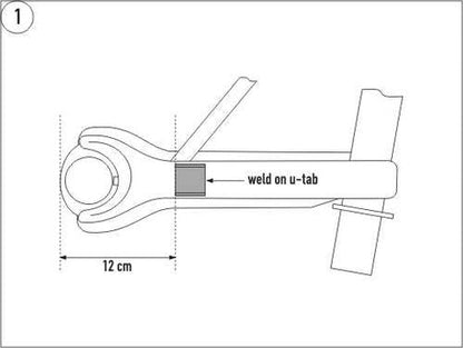 Front Swaybar U-Tab Brackets (1974-1989)